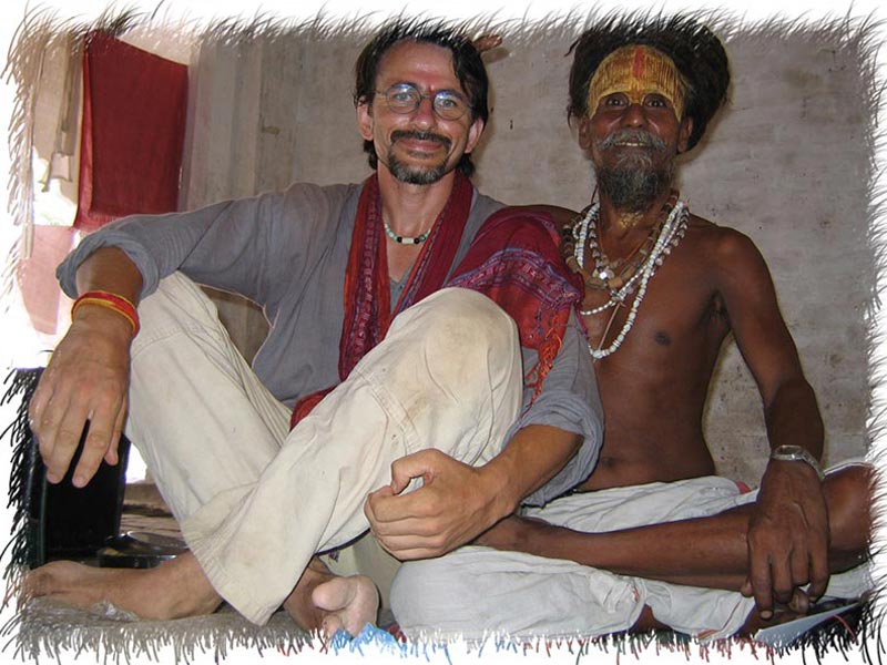 Avec un sadhu de Ramnagar Inde