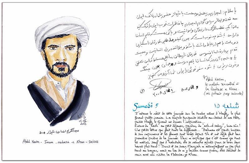 Carnet édité Iran portrait Mollah