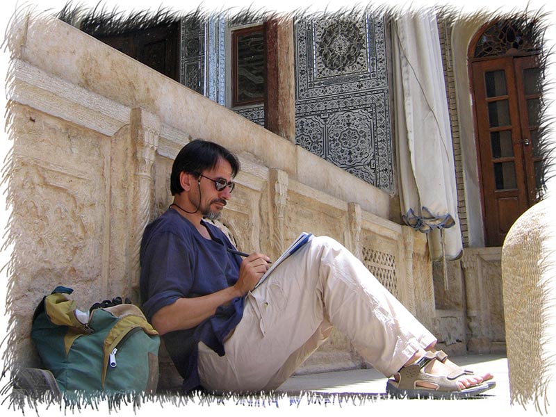 Dessinant à Shiraz Iran