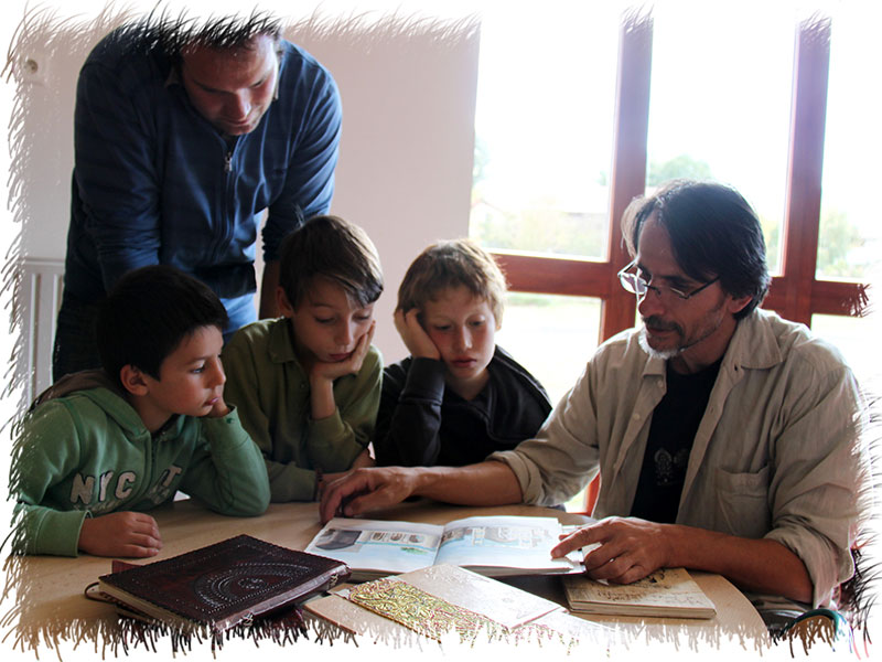 Atelier avec primaires à Orcines (63) - 2011