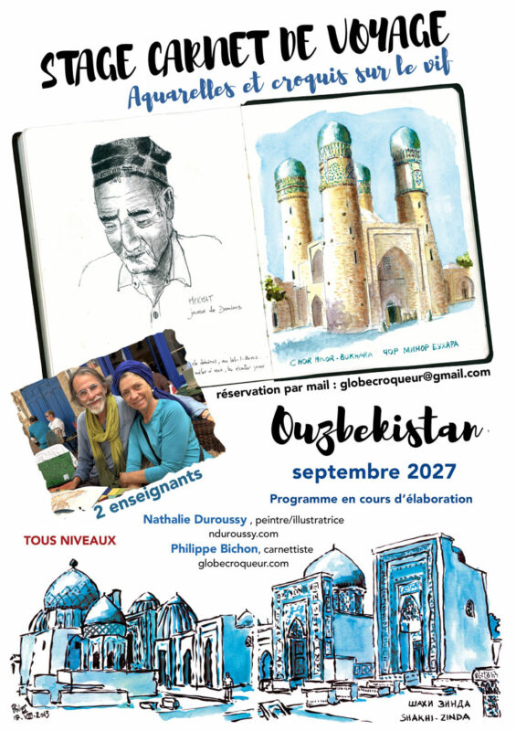 stage carnet de voyage Ouzbékistan
